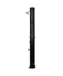 vidaXL Doccia Solare da Giardino - Nero e Argento - 40 L