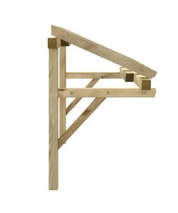 vidaXL Tettoia per Porta d'Ingresso - Legno di Pino - 200x100 cm