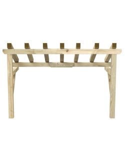 vidaXL Tettoia per Porta d'Ingresso - Legno di Pino - 200x100 cm