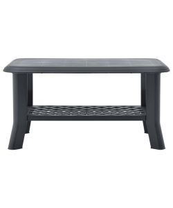 Tavolino da Caff Antracite 90x60x46 cm in Plastica