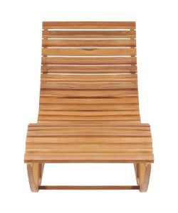 Lettino a Dondolo in Legno Massello di Teak