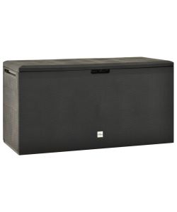 Baule da Giardino Antracite 114x47x60 cm