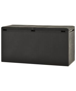 Baule da Giardino Antracite 114x47x60 cm