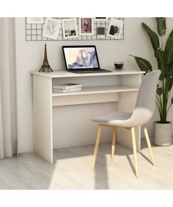 Scrivania Bianca 90x50x74 cm in Legno Multistrato