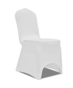 Coprisedie in Tessuto Elasticizzato Bianco 30 pz