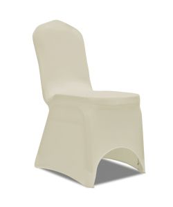 Coprisedie in Tessuto Elasticizzato Crema 30 pz