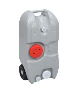 Serbatoio d'Acqua con Ruote per Campeggio 40 L Grigio