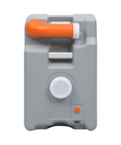 Serbatoio d'Acqua con Ruote per Campeggio 25 L Grigio