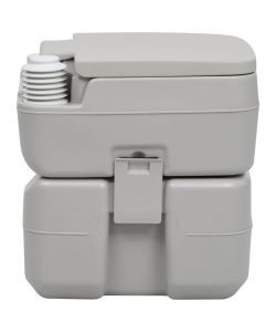 WC Portatile per Campeggio Grigio 20+10 L