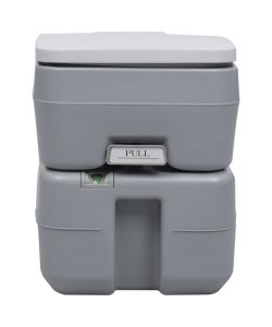 WC Portatile per Campeggio Grigio 20+10 L