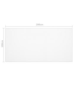 Protezione Tavolo Trasparente 200x100 cm 1,6 mm PVC