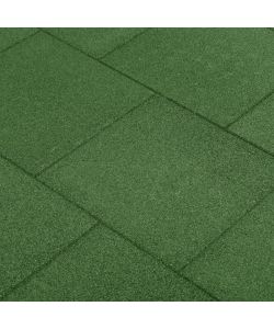 Piastrelle Anticaduta 24 pz in Gomma 50x50x3 cm Verde