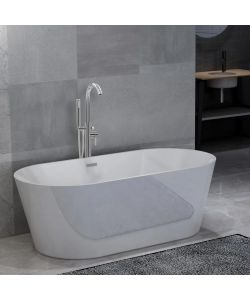 Vasca da Bagno Indipendente con Rubinetto 220 L 118,5cm Argento