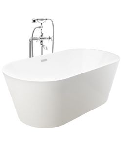 Vasca da Bagno Indipendente con Rubinetto 220 L 99,5 cm Argento