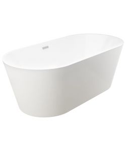 Vasca da Bagno Indipendente con Rubinetto 220 L 90 cm Nera