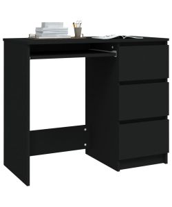 Scrivania Nera 90x45x76 cm in Truciolato