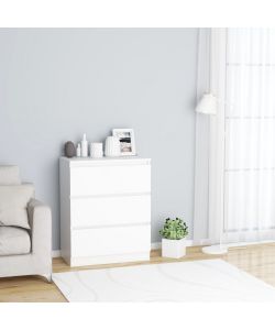 Credenza Bianca 60x35x76 cm in Legno Multistrato