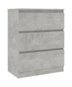 Credenza Grigio Cemento 60x35x76 cm in Legno Multistrato