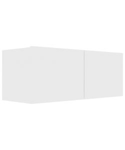 Mobile Porta TV Bianco 80x30x30 cm in Legno Multistrato