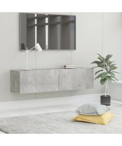 Mobile TV Grigio Cemento 120x30x30 cm in Truciolato