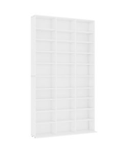 Armadietto TV Bianco 102x16x177,5 cm in Legno Multistrato