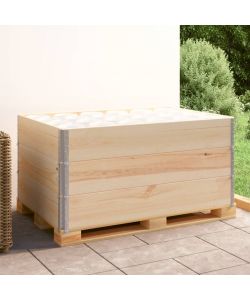 Collari per Pallet 3 pz 80x120 cm in Legno Massello di Pino