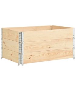 Collari per Pallet 3 pz 80x120 cm in Legno Massello di Pino