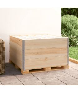Collari per Pallet 3 pz 100x100 cm in Legno Massello di Pino