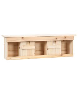 Casetta per Passeri con 5 Camere 68x15x21 cm Legno di Abete