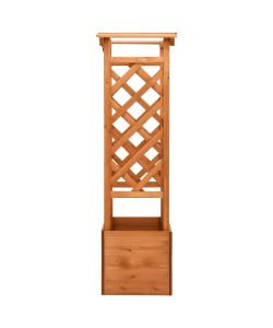 Fioriera a Traliccio con Arco 49x39x130 cm in Legno di Abete