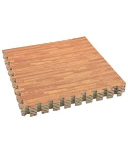 Tappetino a Incastro 6 pz Venature Legno 2,16 mq Schiuma EVA