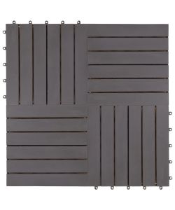 Pannelli Decking 20 pz Grigio Slavato 30x30cm Massello d'Acacia 3054432