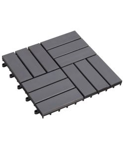 Pannelli Decking 30 pz Grigio Slavato 30x30cm Massello d'Acacia 3054435