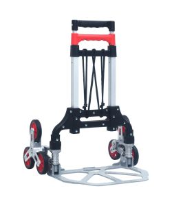  Carrello per Scale Pieghevole 70 kg in Alluminio Argento