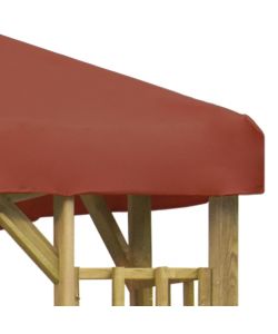 Gazebo 3x3 m Terracotta