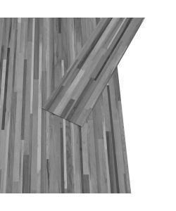 Listoni Pavimento PVC 5,02 mq 2 mm Autoadesivi Grigio a Strisce
