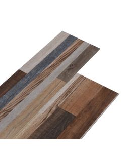Listoni Pavimento PVC 5,02 mq 2 mm Autoadesivi Multicolore