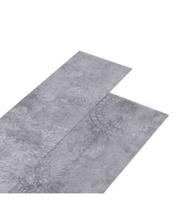 Listoni Pavimenti Non Autoadesivi PVC 2,51mq 2mm Grigio Cemento