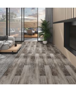 Listoni Pavimento in PVC 5,02 mq 2 mm Autoadesivi Legno Marrone
