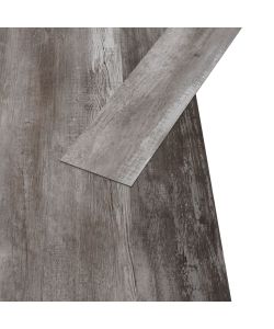 Listoni Pavimento in PVC 5,02 mq 2 mm Autoadesivi Legno Marrone