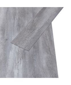 Listoni Pavimento in PVC 5,02 mq 2 mm Autoadesivi Legno Grigio