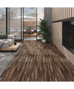 Listoni Pavimento PVC 5,02 mq 2mm Autoadesivi Marrone a Strisce