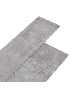 Listoni Pavimenti Non Autoadesivi PVC 5,26mq 2mm Grigio Terra