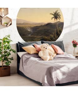 WallArt Carta da Parati Circolare The Americas 142,5 cm