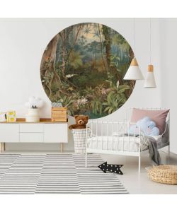 WallArt Carta da Parati Circolare In the Jungle 142,5 cm