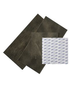 WallArt Piastrelle in Pelle Bonham Nero in Due Tonalit 32 pz