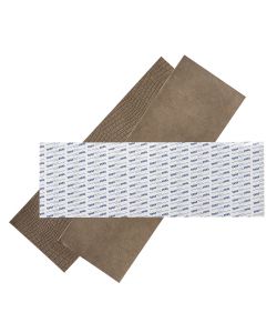 WallArt Piastrelle in Pelle Belcher Marrone Ruvido 16 pz