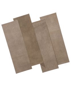 WallArt Piastrelle in Pelle Stubbs Grigio Talpa Fumo 16 pz