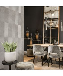 WallArt Piastrelle in Pelle Lyttelton Grigio Bluastro 16 pz