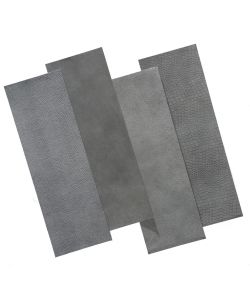 WallArt Piastrelle in Pelle Lyttelton Grigio Bluastro 16 pz